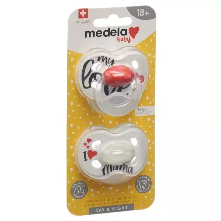Medela Baby Nuggi Day&amp;Night 18+ Signature Love, 2 шт.
