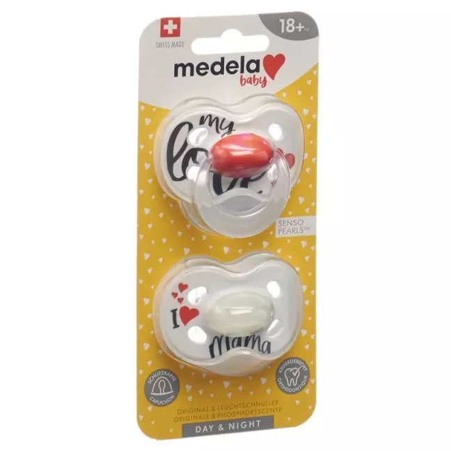 Medela Baby Nuggi Day&amp;Night 18+ Signature Love, 2 шт.