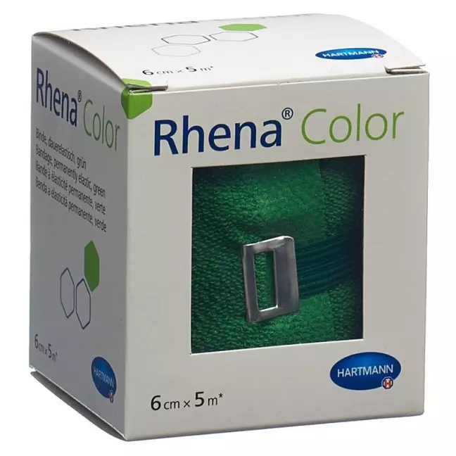 Бинты эластичные Rhena Color 6смх5м зеленые