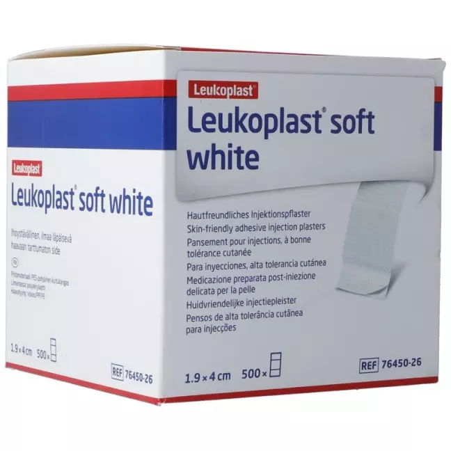 LEUKOPLAST soft white Injektionspf 1.9x4cm LEUKOPLAST soft white Injektionspf 1.9x4cm