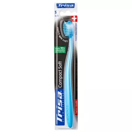 Зубная щетка Trisa Compact Soft ультрамягкая Зубная щетка Trisa Compact Soft ультрамягкая