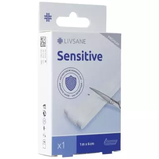 Livsane Премиум Пластыри для чувствительной кожи 1мх6см