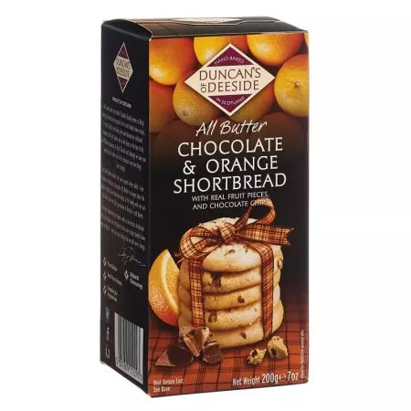 DUNCANS Shortbread Orange Choco Chips DUNCANS Shortbread Orange Choco Chips