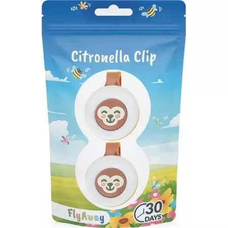 FLYAWAY Citronella-Clip Monkey Duopack