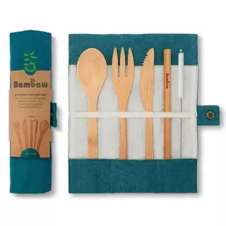 BAMBAW Bambus-Besteck-Set Lagoon
