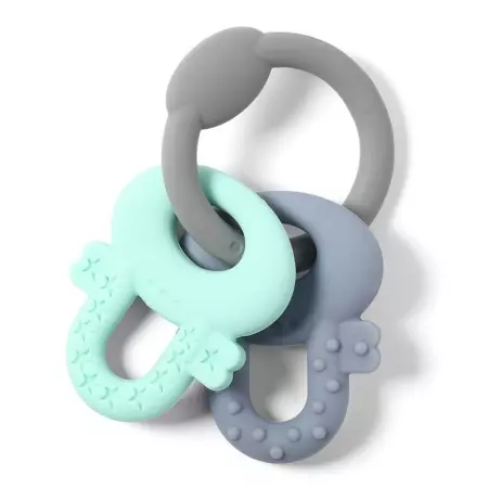 Babyono Ortho Beissring Sil Schluessel Grau/grue 0 Babyono Ortho Beissring Sil Schluessel Grau/grue 0