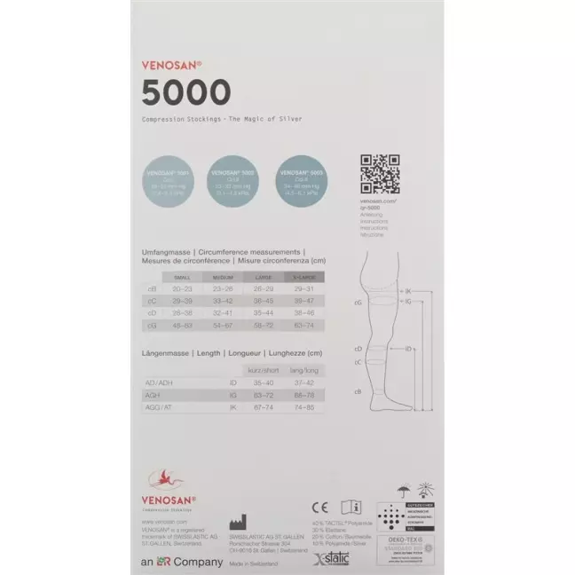 Venosan 5003 Ad Kkl3 L Long Gesch Черный 1 пара Venosan 5003 Ad Kkl3 L Long Gesch Черный 1 пара