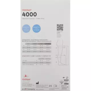 Venosan 4002 A-GH KKL2 XL длинные закрытые сафьян мужские 1 пара