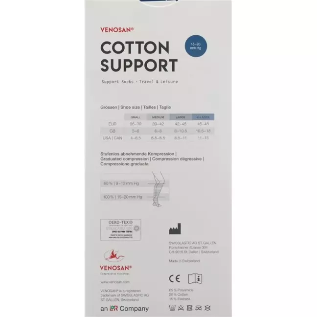 Носки Venosan COTTON SUPPORT A-D XL бежевые 1 пара Носки Venosan COTTON SUPPORT A-D XL бежевые 1 пара