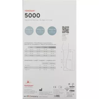 Venosan 5002 A-DH KKL2 XL длинные открытые Мексика 1 пара