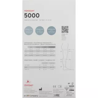 VENOSAN 5002 A-GHS KKL2 XL укороченный мекси 1 пара