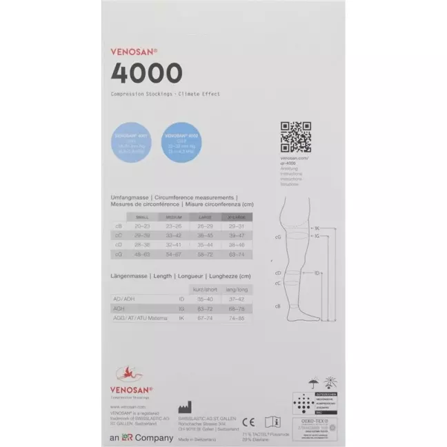 VENOSAN 4001 A-DH KKL1 L короткая стрижка, Мексика, 1 пара