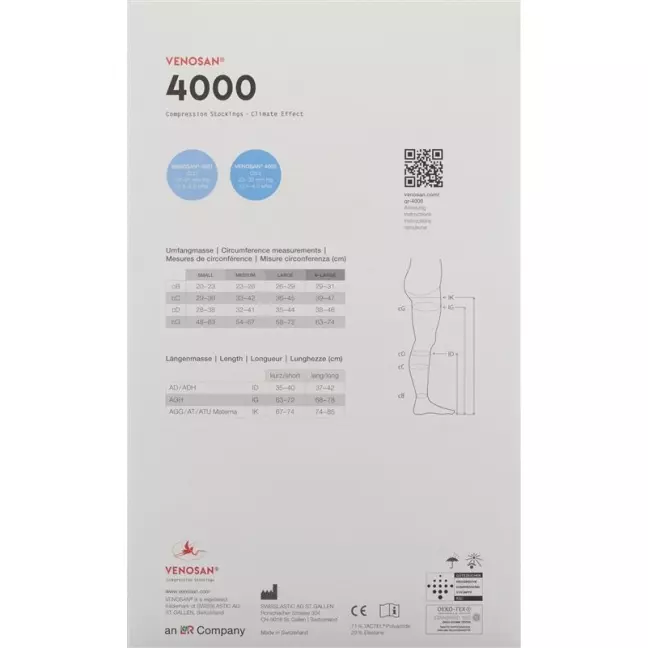 VENOSAN 4001 A-T KKL1 XL укороченный мекси 1 пара VENOSAN 4001 A-T KKL1 XL укороченный мекси 1 пара