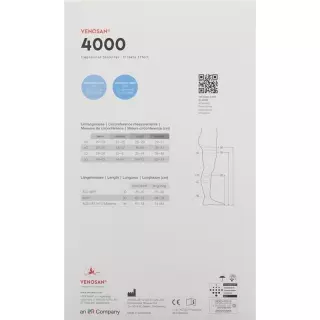 VENOSAN 4001 A-T KKL1 L короткие черные 1 пара
