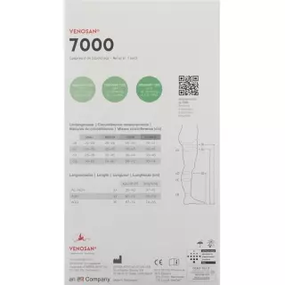 Venosan 7002 A-dh Kkl2 S Kurz Gesch beige 1 pair