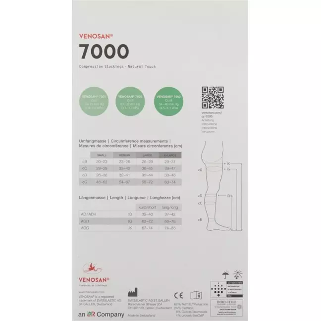 Venosan 7002 A-d Kkl2 XL Kurz Gesch Black 1 pair Venosan 7002 A-d Kkl2 XL Kurz Gesch Black 1 pair