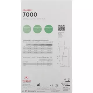 Venosan 7002 A-dh Kkl2 XL Lang Gesch Black 1 pair