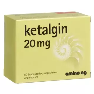 Ketalgin Zäpfchen 20mg 50 Stück