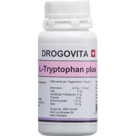 Drogovita L-tryptophan Plus Kapseln Dose 50 Stück Drogovita L-tryptophan Plus Kapseln Dose 50 Stück