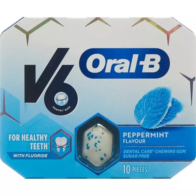 Жевательная резинка V6 Oralb «Мята» в блистерах 10 шт. Жевательная резинка V6 Oralb «Мята» в блистерах 10 шт.