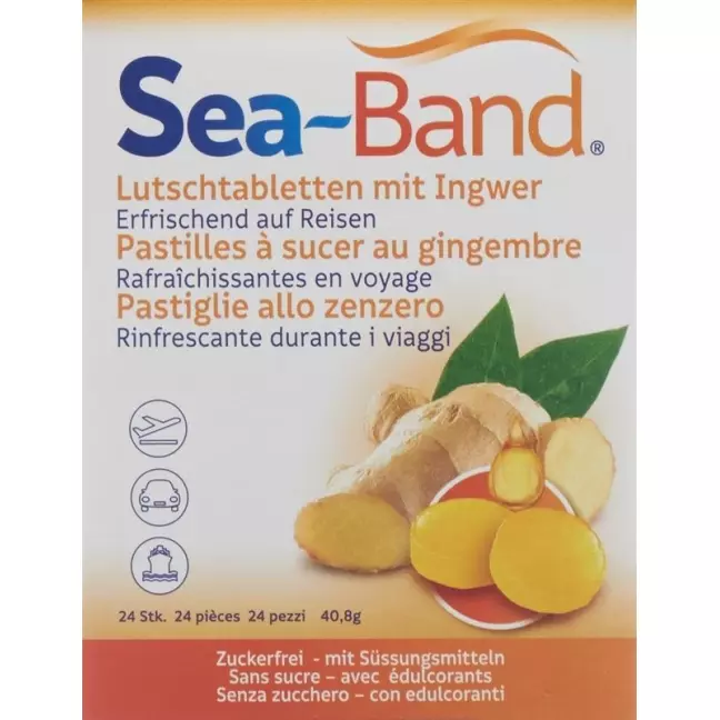 Пастилки Sea-Band с имбирем 24 шт.