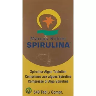 Spirulina Marcus Rohrer Tabletten Glasflasche 540 Stück