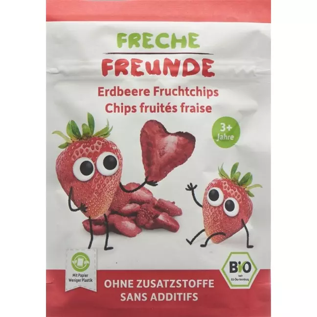 Freche Freunde Fruchtchips Erdbeere 12g