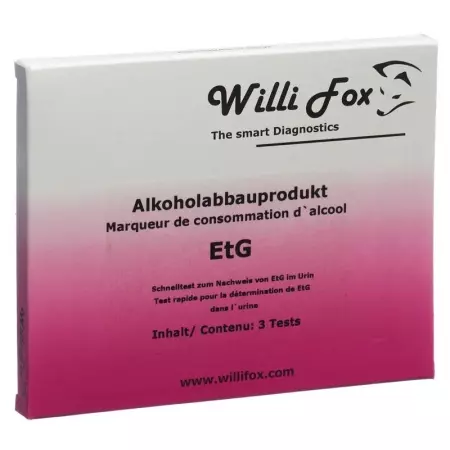 Willi Fox alcohol breakdown product EtG urine 3 pcs Willi Fox alcohol breakdown product EtG urine 3 pcs