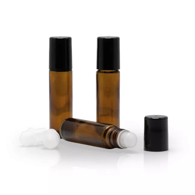 Farfalla Leergut Set Braungl Roll-On 10ml M Deckel