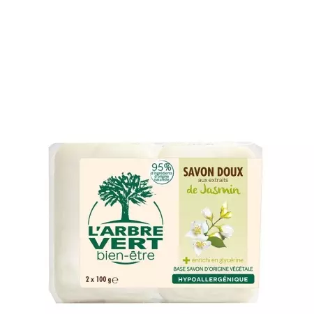 L&#39;Arbre Vert Eco Мыло Органический Жасмин Fr 2x 100г