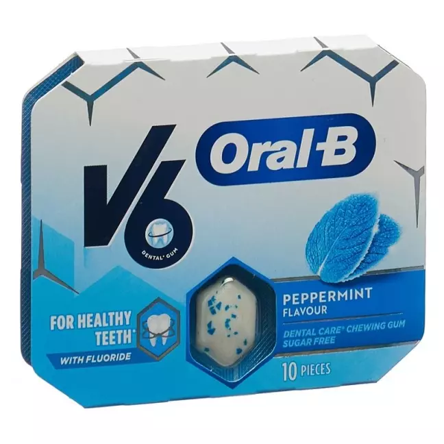 Жевательная резинка V6 Oralb «Мята» в блистерах 10 шт. Жевательная резинка V6 Oralb «Мята» в блистерах 10 шт.