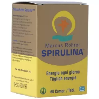 Spirulina Marcus Rohrer Tabletten Glasflasche 60 Stück