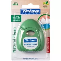 Зубная нить TRISA Natural Clean 40м мятная